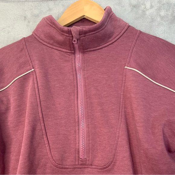 Title Nine Quarter Zip Hoodie Pockets. Rose Color. Women’s Size Small. - Picture 3 of 7